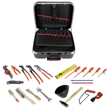KNIPEX BIG Basic Move santechninių įrankių lagaminas su ratukais, 32 dalių