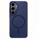 Dėklas 3mk Smoke MagCase telefonui Samsung Galaxy S25, mėlynas perregimas