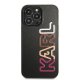 Karl Lagerfeld Multipink Brand dėklas iPhone 13 Pro Max telefonui, juodas