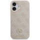 Guess iPhone 17 dėklas 4G Strass Logo MagSafe, rožinis