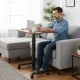 Modernhome Mobile Sit-Stand Laptop Desk with Wheels 70x48 cm