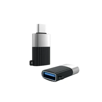 XO NB149-F USB-A į USB-C OTG adapteris, Juodas