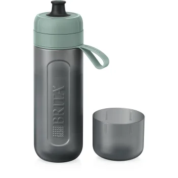 Vandens gertuvė su filtru Brita Fill & Go Active, 0.6 l, 2 MicroDisc, tamsiai žalia