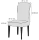 Universal Chair Cover with Reindeer Pattern, Black