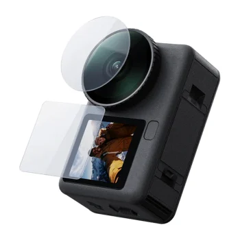 Apsauginių stiklų rinkinys Telesin DJI Osmo Action 6 (2x lęšiui + ekranams)