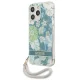 Guess Case for iPhone 13 / 13 Pro Flower Strap Green