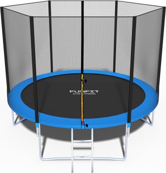 FUNFIT sodo batutas su apsauginiu tinklu ir kopėčiomis, 312 cm