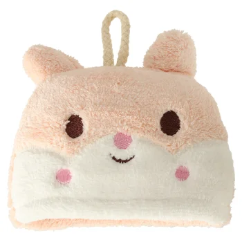 Kids Hand Towel for Kindergarten 42x25cm, Pink Rabbit