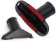 Universal Vacuum Cleaner Nozzle with Velour Strips, 32/35 mm, Black