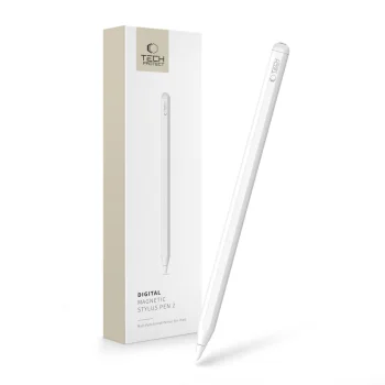Tech-Protect Digital Magnetic Stylus Pen 2 rašiklis iPad planšetei, baltas