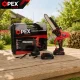 Akumuliatorinis grandininis pjūklas OPEX TOOLS OPX28012, 8\" 21V, 2x1.5Ah