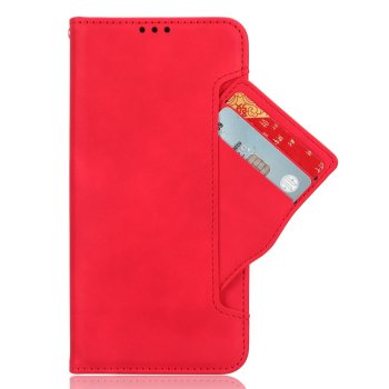 Samsung Galaxy A35 (SM-A356E/DS) knygutės tipo odinis dėklas, raudonas