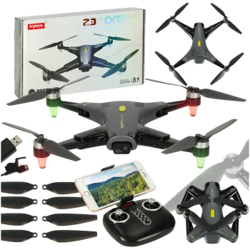 RC dronas Syma Z3PRO 2.4GHz Wi-Fi su kamera, juodas