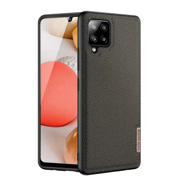 Dux Ducis Fino dėklas Samsung Galaxy A42 5G su nailono audiniu, žalias