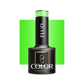 Ocho Nails Fluo F02 Neon Gel Polish, 5 g