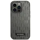 Karl Lagerfeld Saffiano Mono Metal Logo dėklas iPhone 14 Pro Max, pilkas