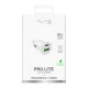 Puro Pro Lite Car Charger 1x USB-A + 1x USB-C 20W, White