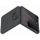 Samsung Galaxy Z Flip 7 silikoninis dėklas su žiedu, juodas (EF-PF766TBEGWW)