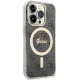 Guess dėklas iPhone 14 Pro telefonui 4G MagSafe, juodas