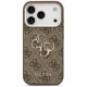 Guess 4G Strap 4G Classic Logo Metal Trims case for iPhone 18 Pro / 17 Pro, brown
