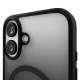 Silikoninis dėklas Puro Gradient MagSafe telefonui iPhone 16, juodas