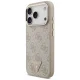 Guess 4G Triangle Logo MagSafe dėklas iPhone 18 Pro / 17 Pro, rausvo aukso