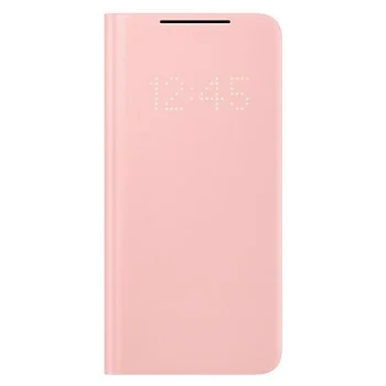 Originalus Samsung Galaxy S21+ Plus (SM-G996B) LED View atverčiamas dėklas, rožinis