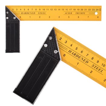 Steel Carpenter's Square with Scale, 25 cm