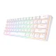 Mechaninė klaviatūra Royal Kludge RK61 RGB, Red Switch, balta