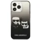 Karl Lagerfeld Gradient Ikonik Karl&Choupette dėklas iPhone 13 Pro / 13