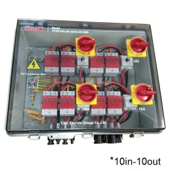 Saulės elektrinės DC skirstomoji dėžė 10in-10out, 1000V, IP66