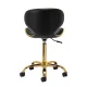 Kosmetologinė taburetė Gabbiano Q-4599G su atlošu, juoda