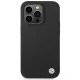 BMW Silicone Metal Logo dėklas iPhone 15 Pro Max 6.7\", juodas