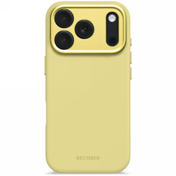 Decoded antimikrobinis silikoninis dėklas „iPhone 17 Pro“ su MagSafe, geltonas