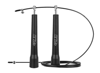 Šokdynė su metaliniais guoliais 4Fizjo STANDARD+, 300 cm, juoda