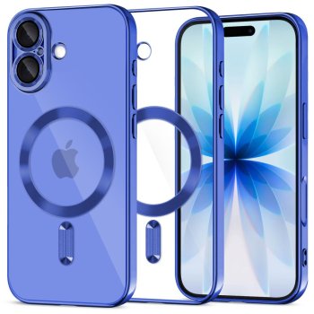 Tech-Protect MagFlex MagSafe dėklas iPhone 17 - Clear Navy Blue