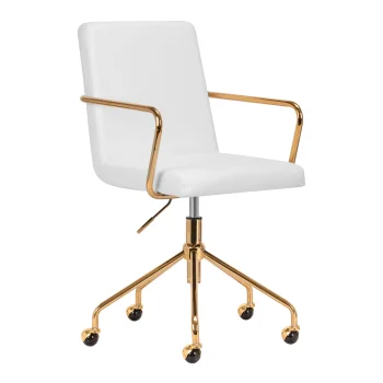 Kosmetologinė kėdė ACTIVESHOP QS-OF211G, aukso / kreminė pilka
