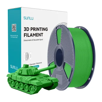 Sunlu PLA+ High-Speed 3D spausdintuvo plastikas 1.75 mm, žalias