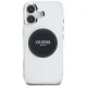 Guess IML Metal Colored Circle MagSafe dėklas iPhone 16 telefonui, juodas