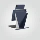 Dėklas AmazingThing Matte Pro Mag Folio skirtas iPad Air 11\" M3/M4, mėlynas
