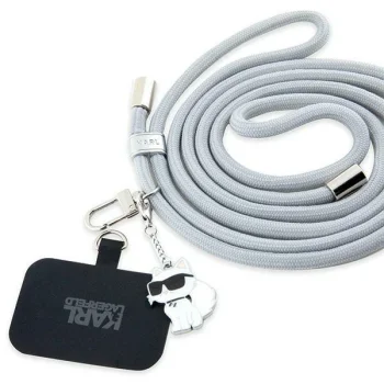 Karl Lagerfeld universalus telefono dirželis CBDY Cord, juodas
