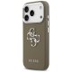 Guess Grained Big 4G Classic Logo Phone Case Cover iPhone 17 Pro - Brown