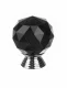 Baldų rankenėlė rutulys Crystal Ball, juoda