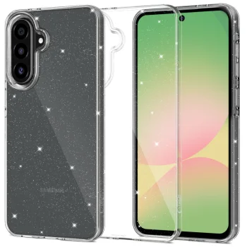 Tech-Protect Samsung Galaxy A56 5G Case FlexAir, Clear Glitter
