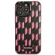 Karl Lagerfeld Monogram Plaque dėklas iPhone 13 Pro / 13 6.1\", rausvas
