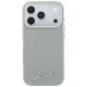 Karl Lagerfeld Saffiano Small Script MagSafe dėklas iPhone 18 Pro / 17 Pro, smėlio sp.
