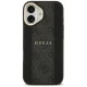 Guess dėklas iPhone 17 HC MagSafe 4G PU Stripe juodas