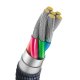 Baseus Crystal Shine USB Type C Data Charging Cable 100W, 1.2m, Blue