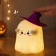 Silikoninė LED naktinė lemputė „Vaiduoklis“, RGB, su laikmačiu