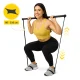 4FIZJO Pilates Bar with Resistance Bands, Black